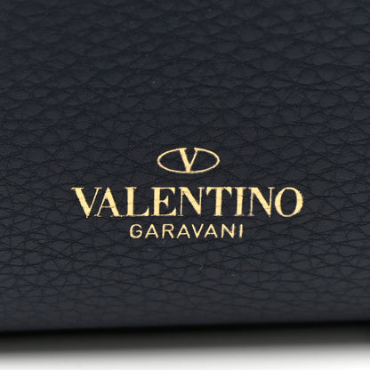 Valentino Garavani Grained Calfskin Rockstud Shoulder Tote Marine 15 of 15