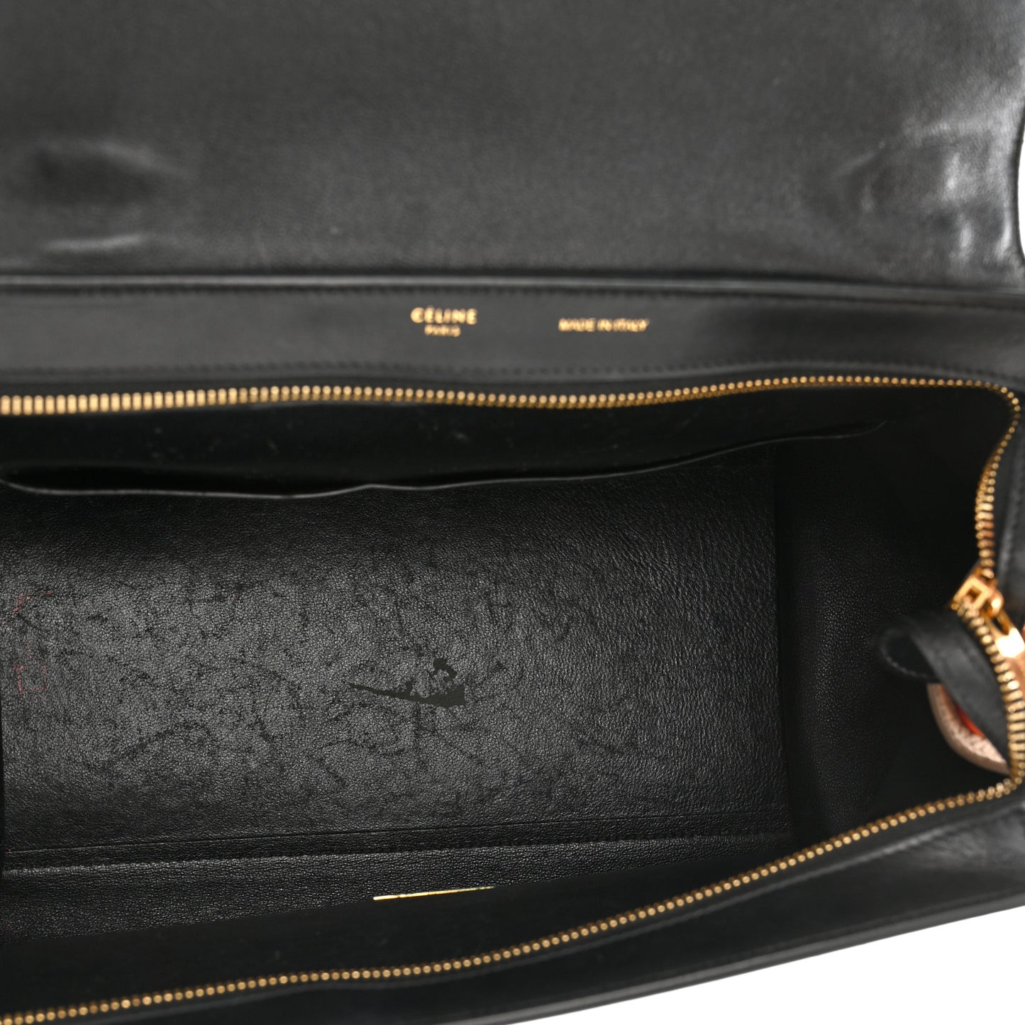 Soft Grained Calfskin Nubuck Small Tri-Color Trapeze Black Blue Tan