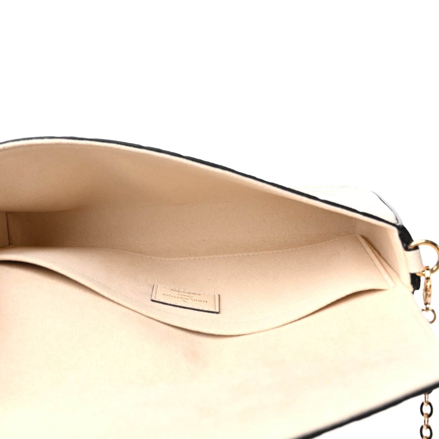 Louis Vuitton Empreinte Pochette Felicie Chain Wallet Cream 6 of 10