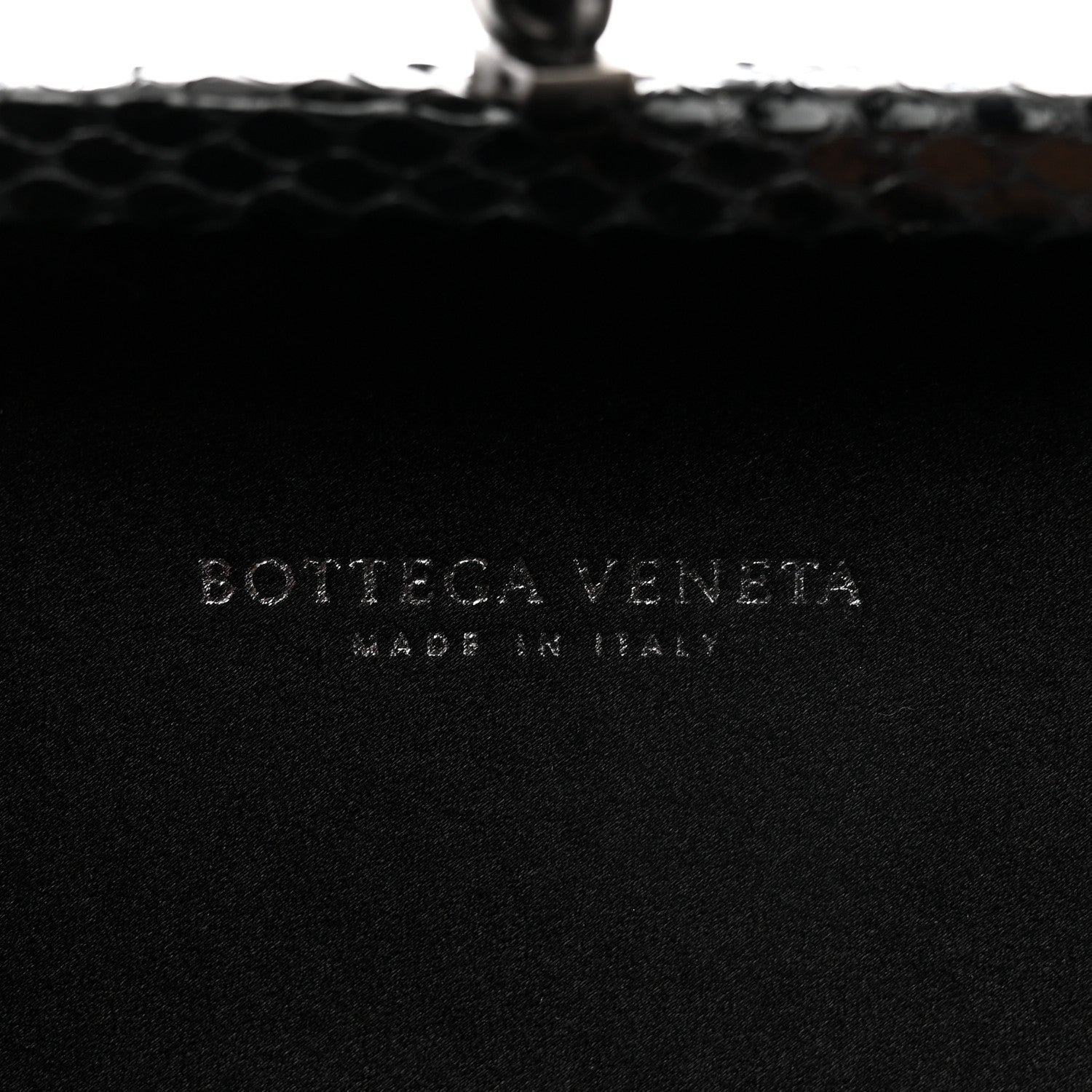Bottega Veneta Satin Intreccio Impero Knot Clutch Black 6 of 6