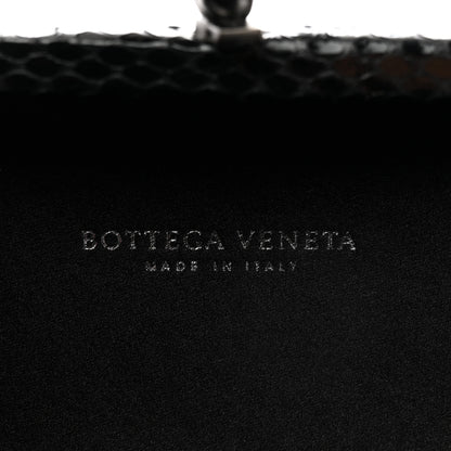 Bottega Veneta Satin Intreccio Impero Knot Clutch Black 6 of 6