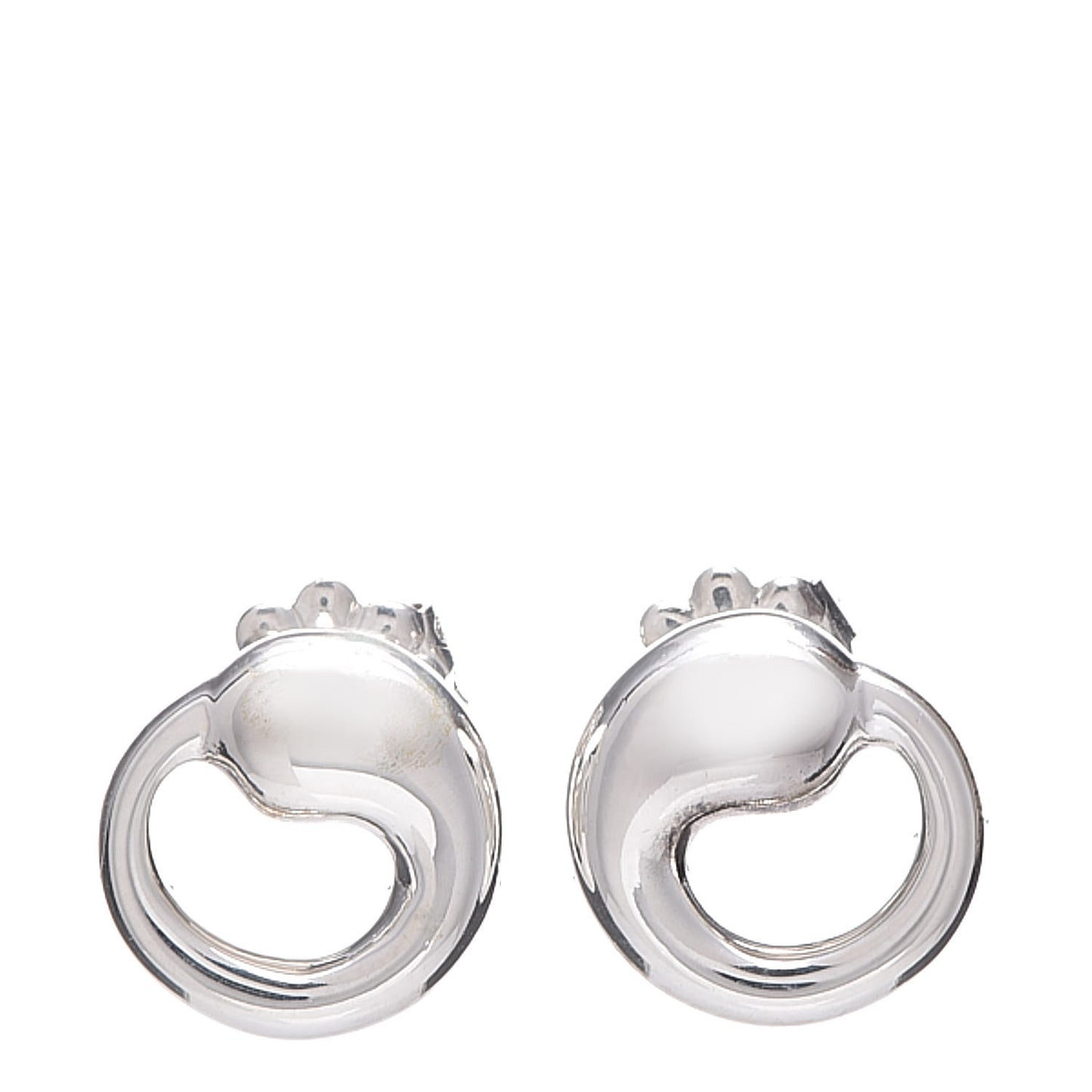 Sterling Silver 11mm Elsa Peretti Eternal Circle Earrings