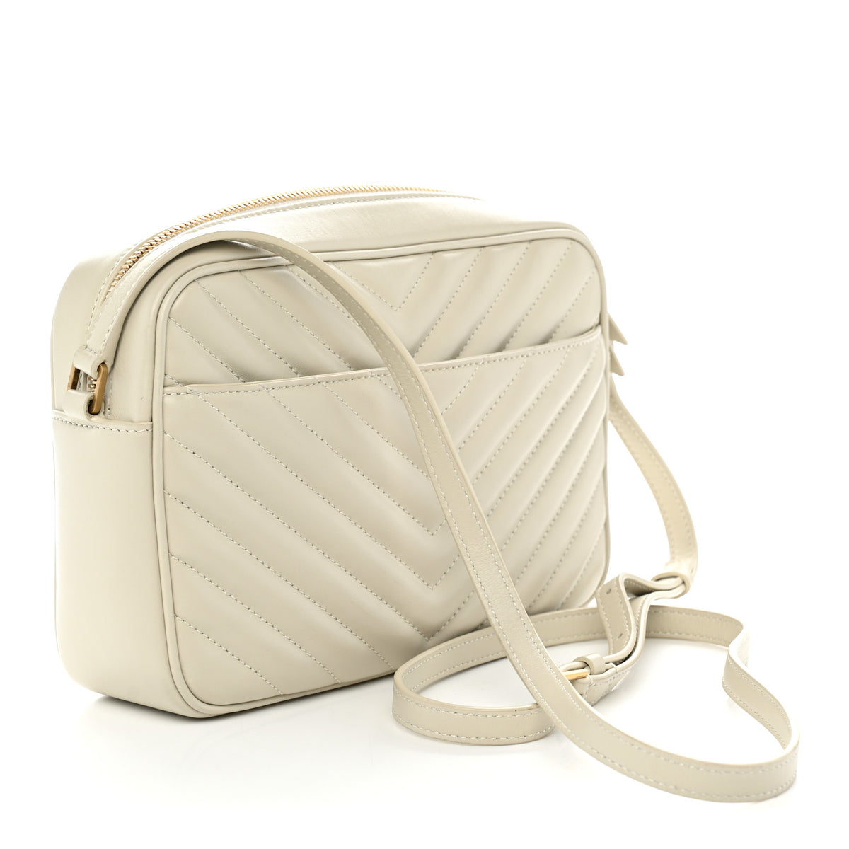 Calfskin Matelasse Monogram Lou Camera Bag Blanc Vintage
