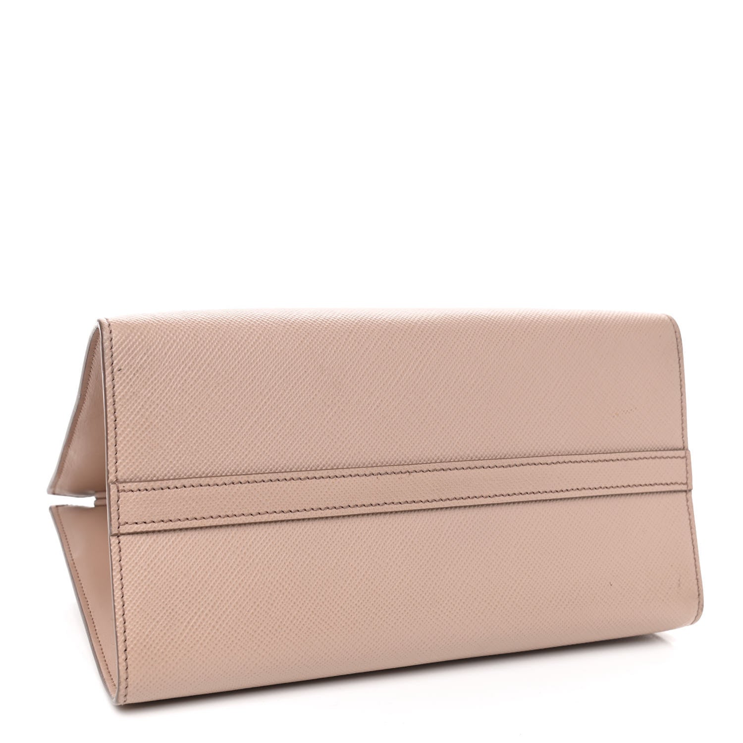 Prada Saffiano Cuir Calfskin Small Monochrome Top Handle Tote Cipria 3 of 11