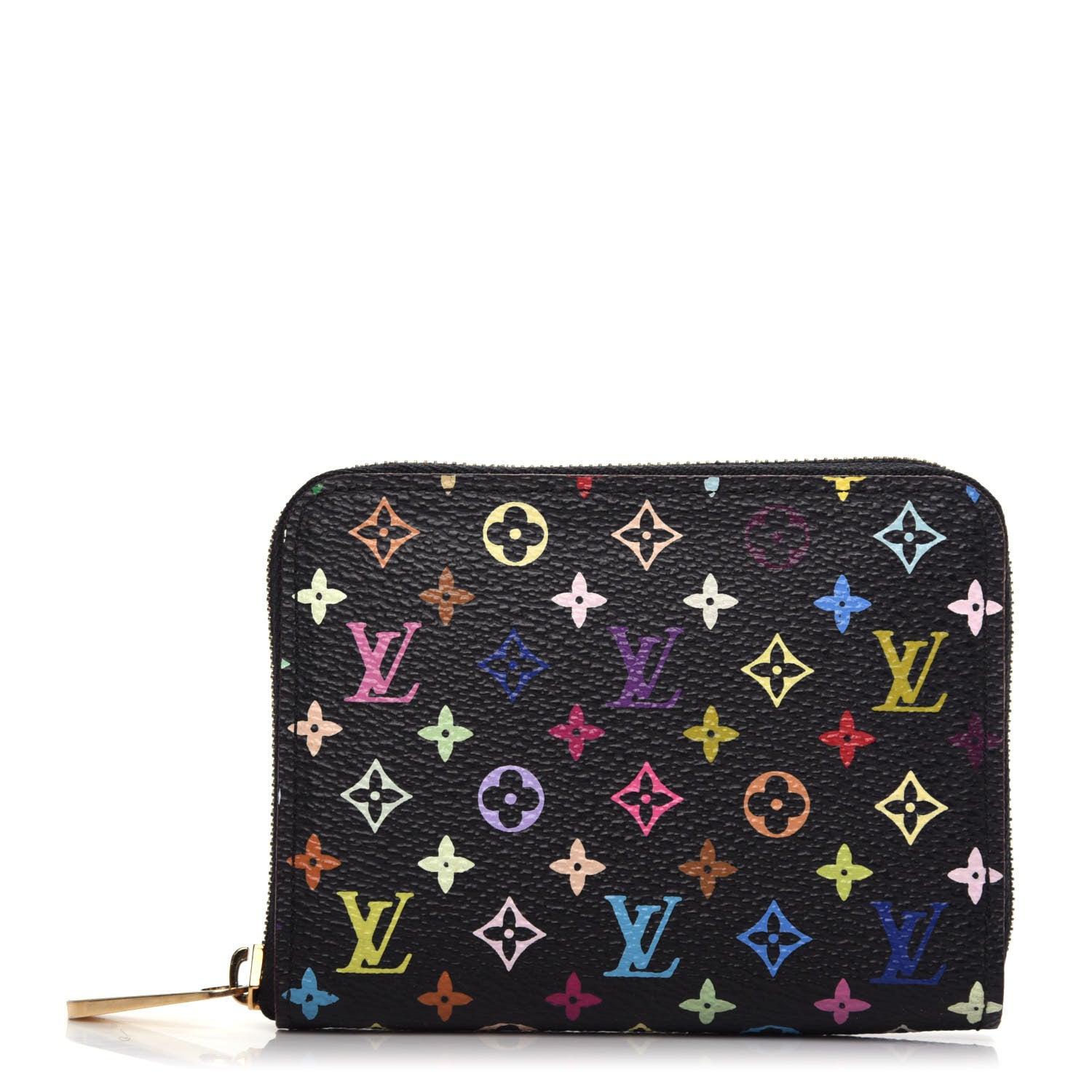 Louis Vuitton Monogram Multicolor Zippy Coin Purse Black Grenade 1 of 8