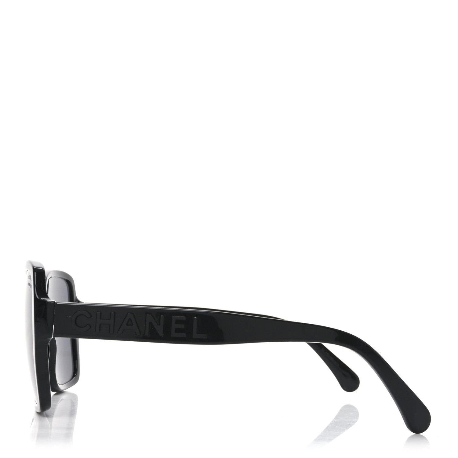 Chanel Acetate Square Sunglasses 5408 Black 3 of 7