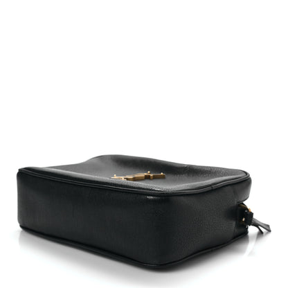 Saint Laurent Lambskin Monogram Small Lou Camera Bag Black 6 of 7