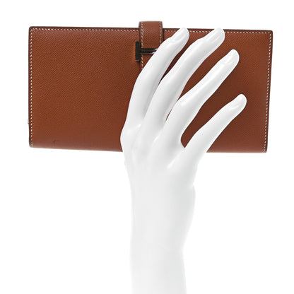 Hermes Epsom Bearn Gusset Wallet Gold 2 of 15