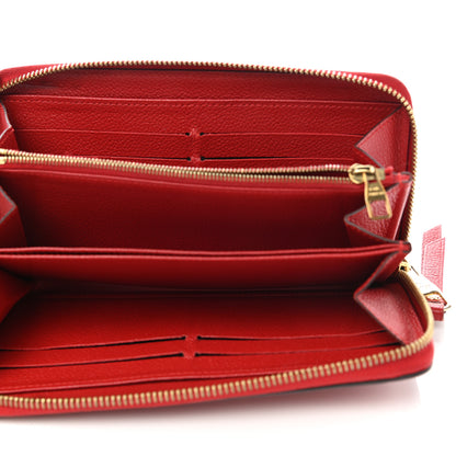 Louis Vuitton Empreinte Zippy Wallet Scarlet 6 of 11