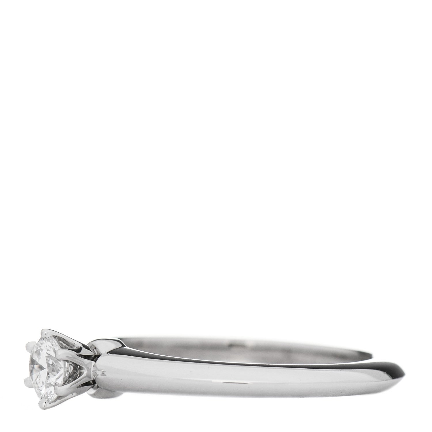 Tiffany Platinum Diamond .20ct Solitaire Engagement Ring 49 5 3 of 8