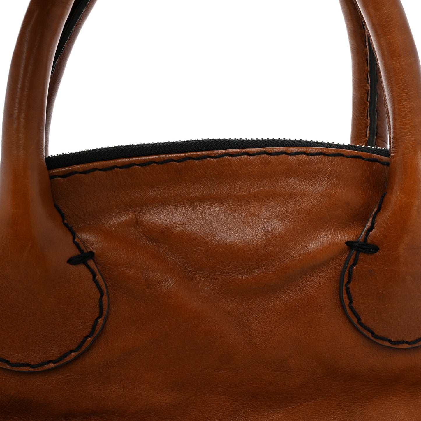 Calfskin Edith Dome Bowler Muscade