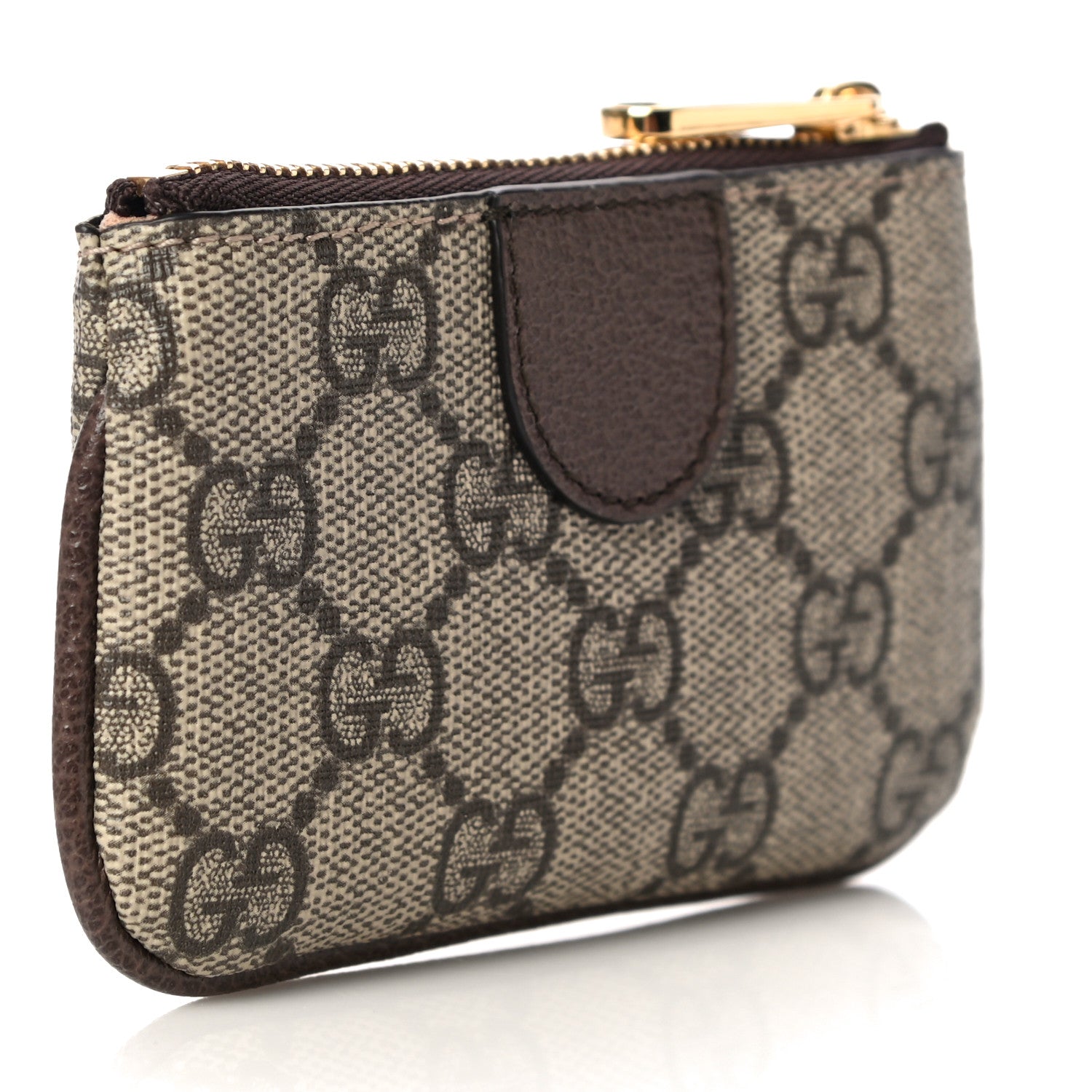 Gucci GG Supreme Monogram Web Ophidia Key Case Beige New Acero 4 of 13