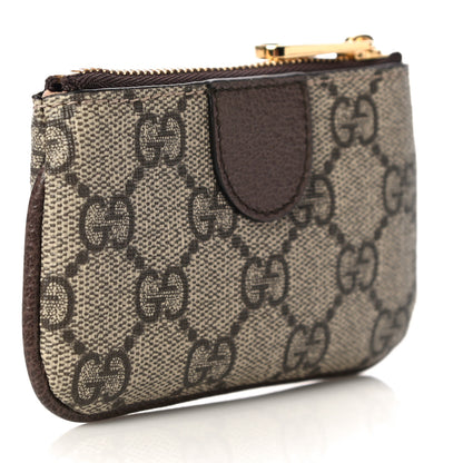 Gucci GG Supreme Monogram Web Ophidia Key Case Beige New Acero 4 of 13