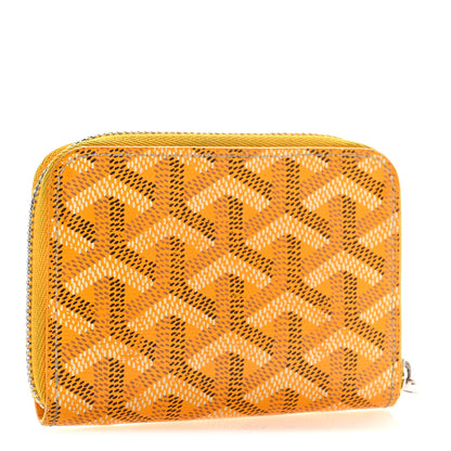 Goyard Goyardine Matignon PM Wallet Yellow 3 of 12