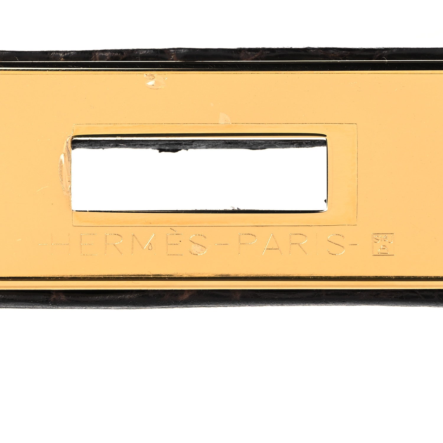 Hermes Shiny Niloticus Crocodile Kelly Sellier 28 Macassar 31 of 38