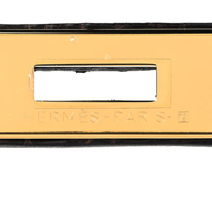 Hermes Shiny Niloticus Crocodile Kelly Sellier 28 Macassar 31 of 38