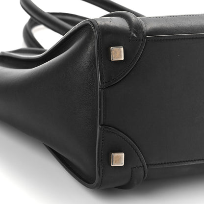 Celine Smooth Calfskin Micro Luggage Black 7 of 11