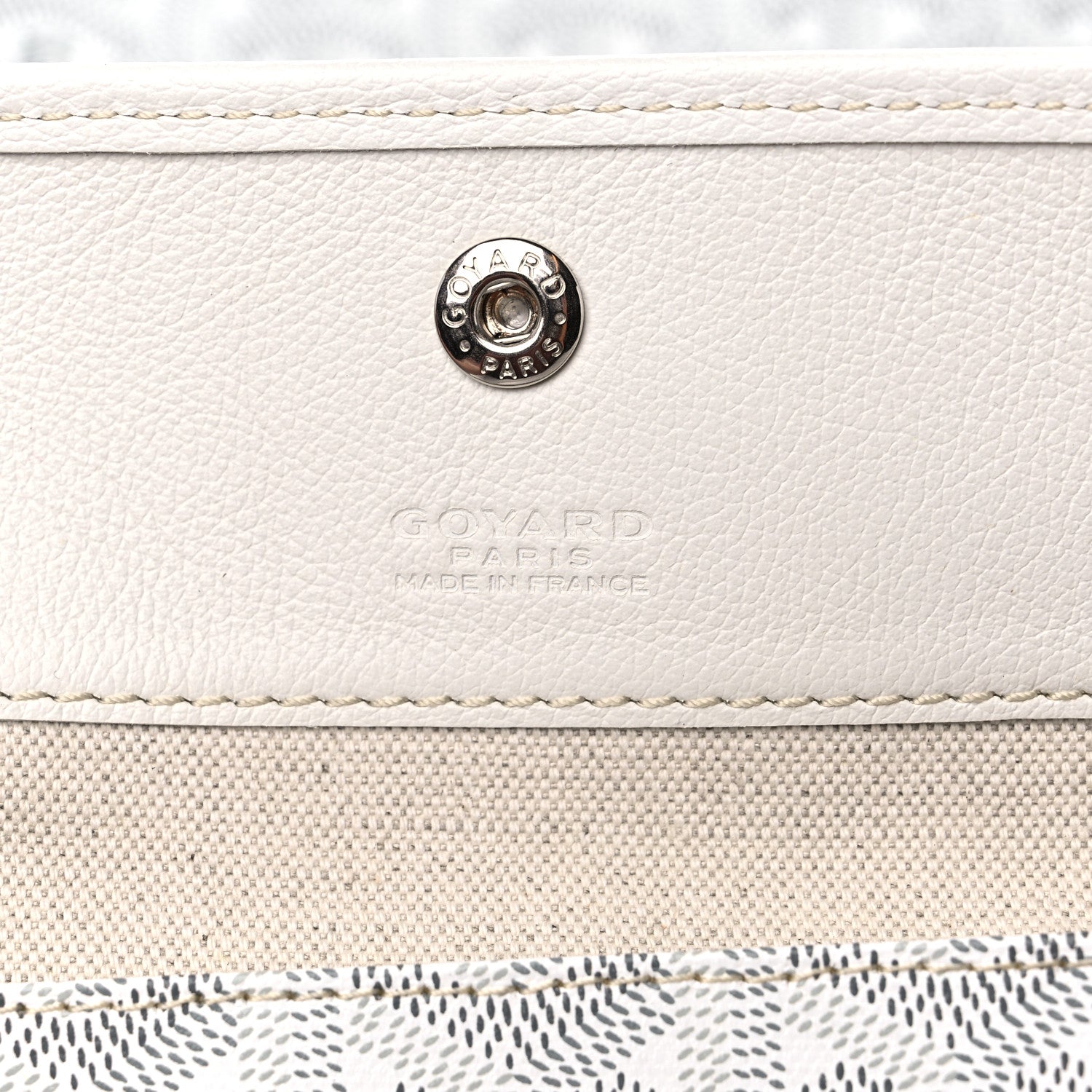 Goyard Goyardine Saint Louis GM White 7 of 9