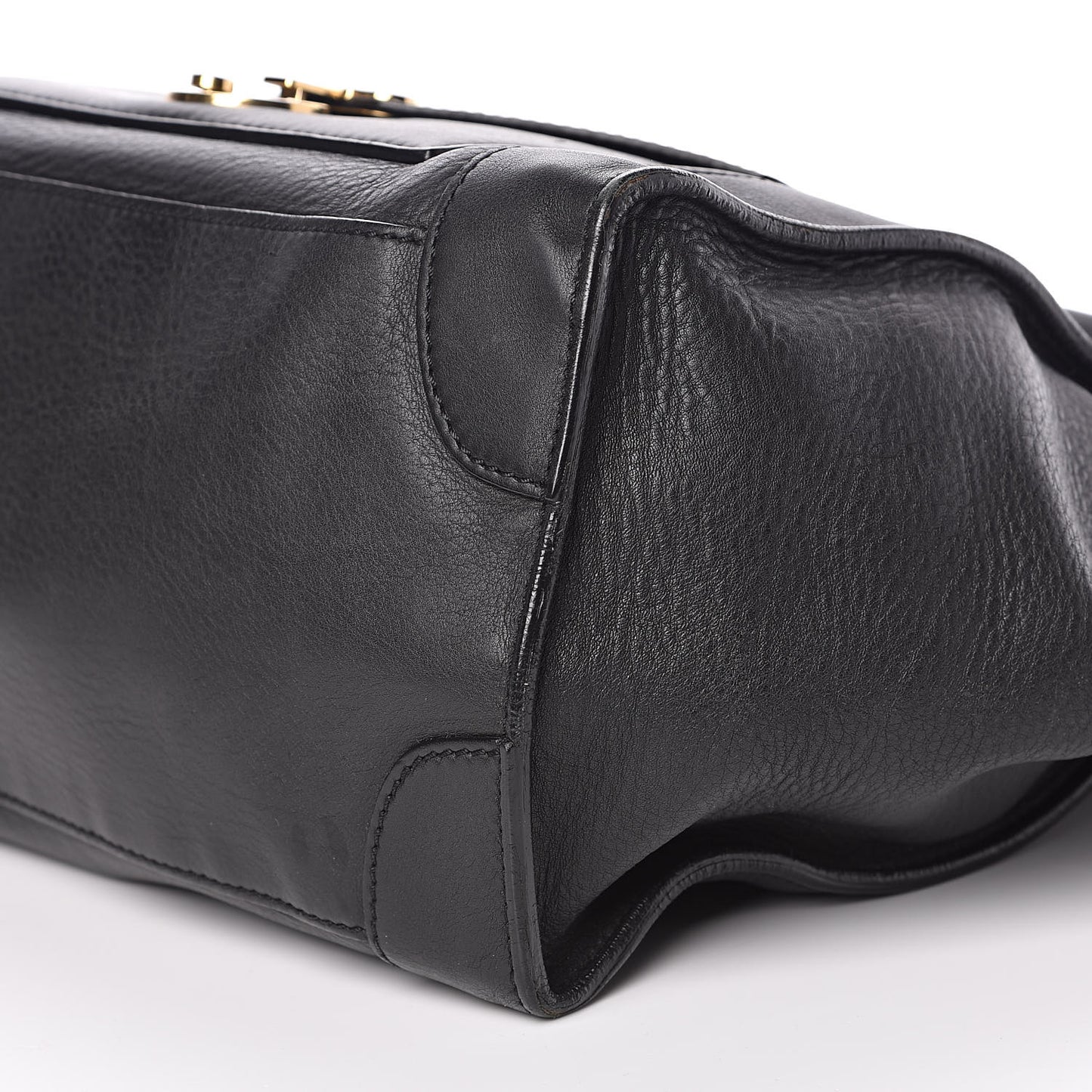 Smooth Calfskin Mini Envelope Luggage Black