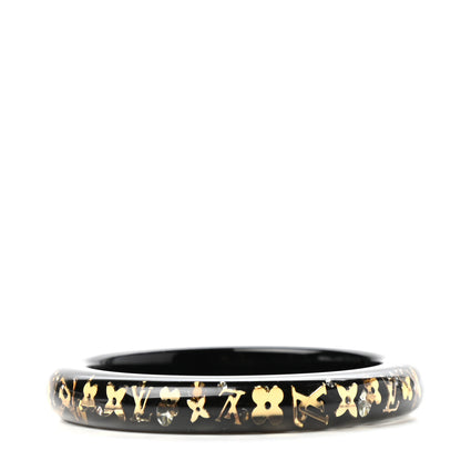Louis Vuitton Resin Swarovski Medium Inclusion Bracelet PM Black 3 of 3