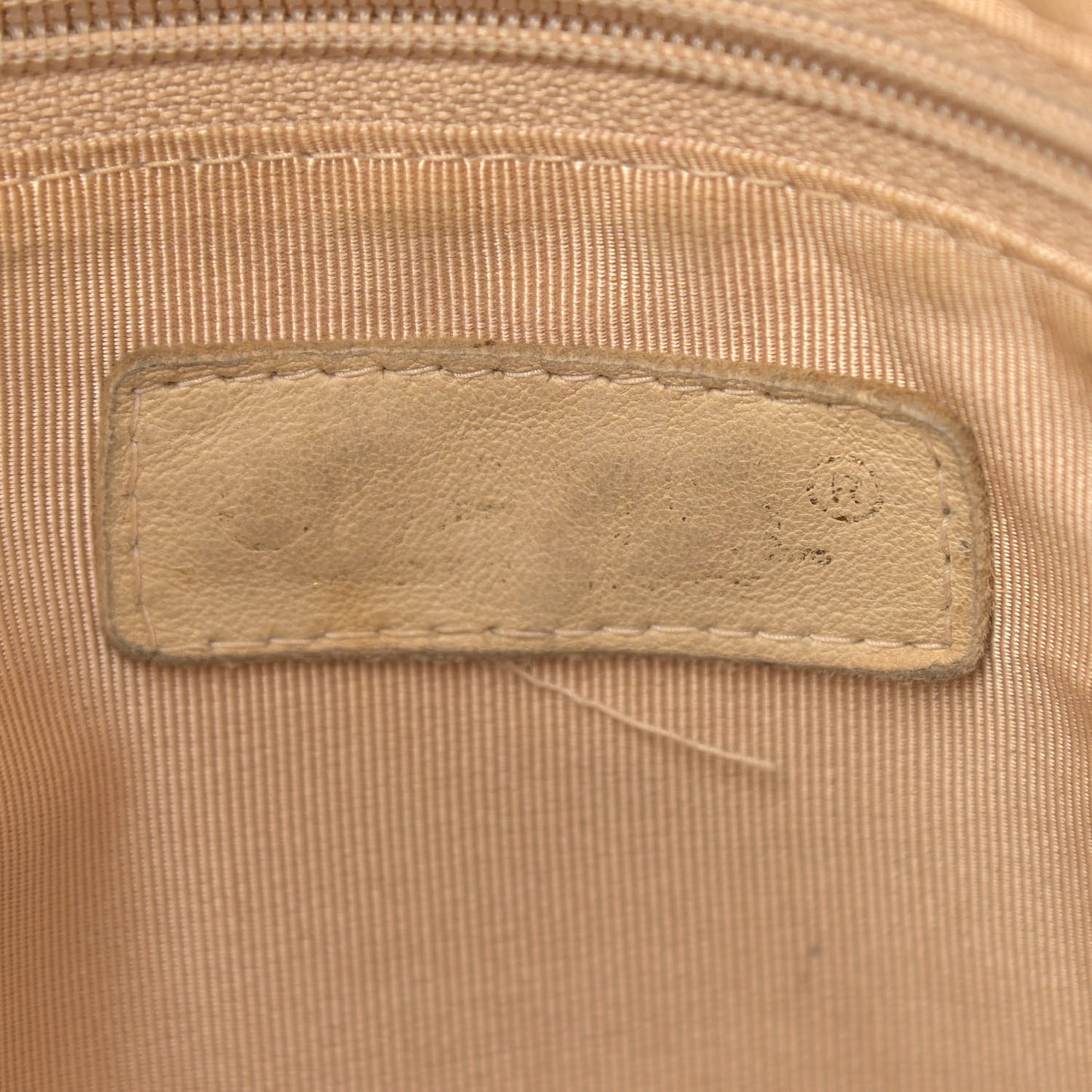 Caviar CC Shoulder Bag Beige