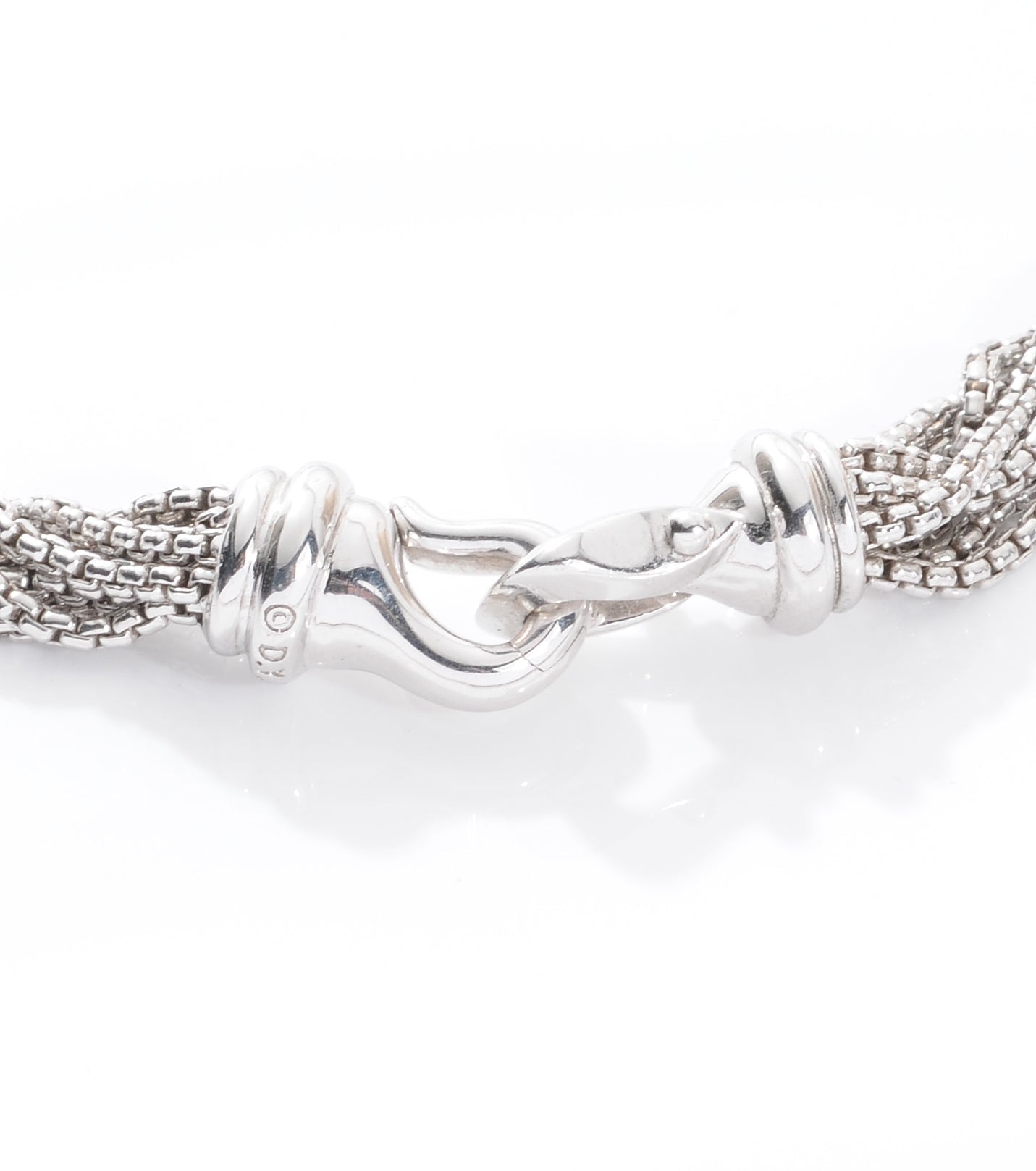 David Yurman Sterling Silver Pearl Multi Chain Necklace 4 of 5