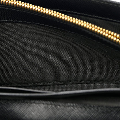 Prada Saffiano Bow Continental Wallet Black 8 of 17