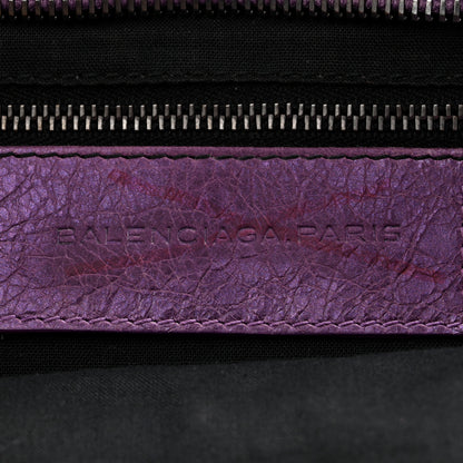 Balenciaga Agneau Classic Hardware City Metallic Purple 7 of 15