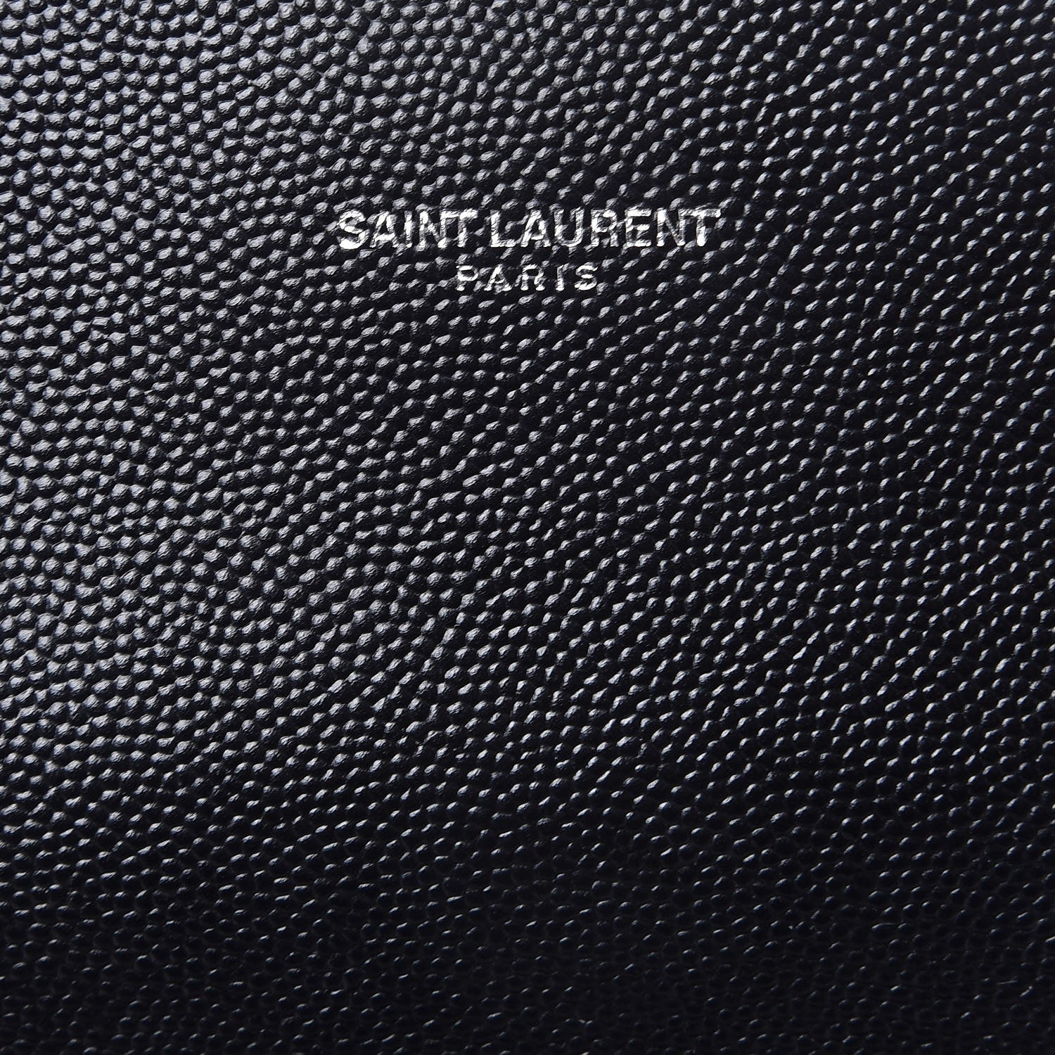 Saint Laurent Grain De Poudre Textured Mixed Matelasse Large Triquilt Monogram Satchel Black 6 of 8