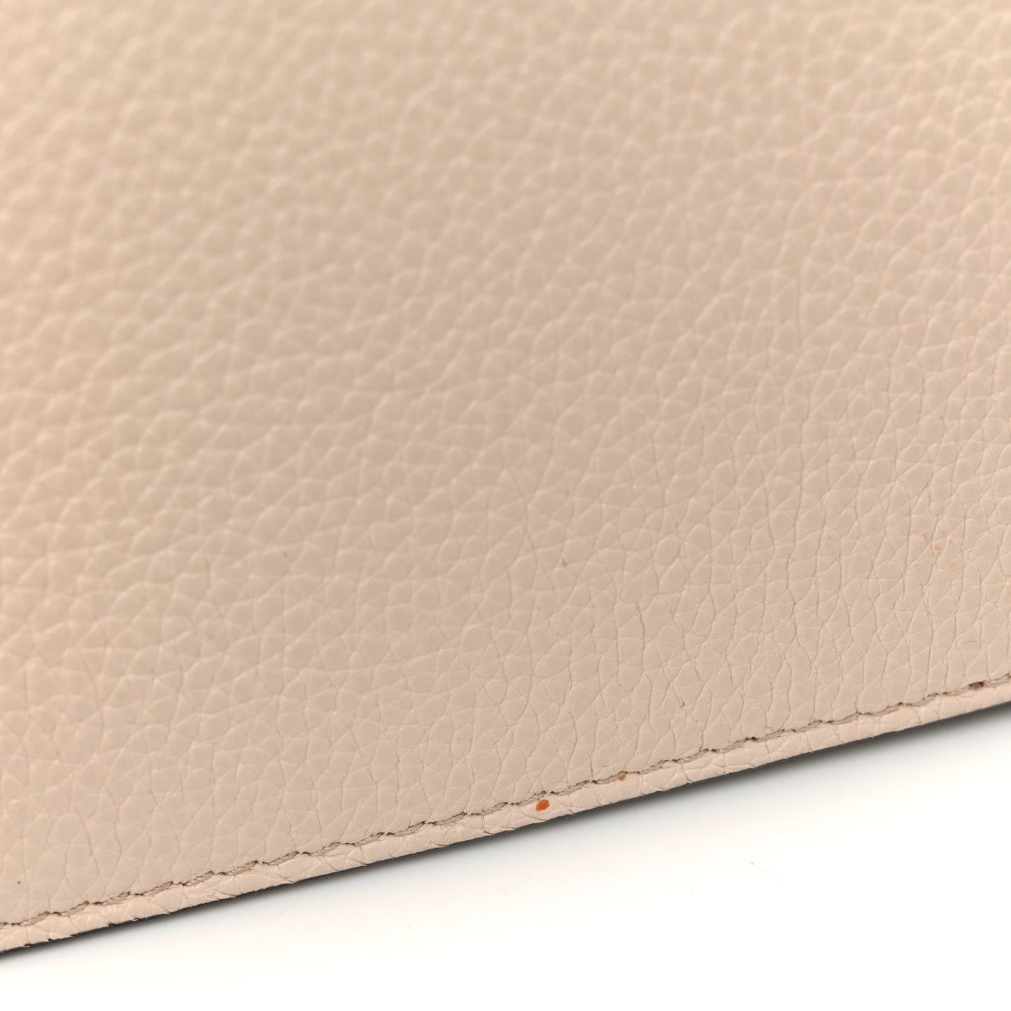 Grained Calfskin Padlock Crossbody Bag Nude