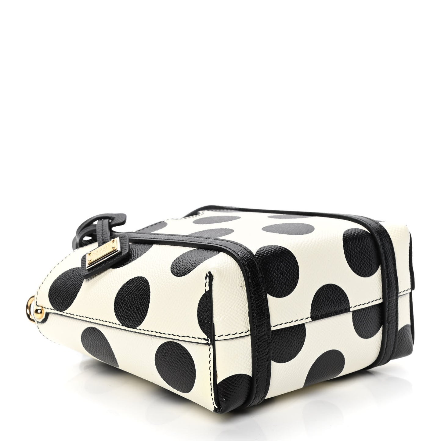 Dauphine Polka Dot Mini Crossbody Bag White