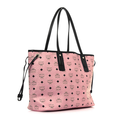 MCM Visetos Medium Liz Reversible Shopper Tote Soft Pink 4 of 19