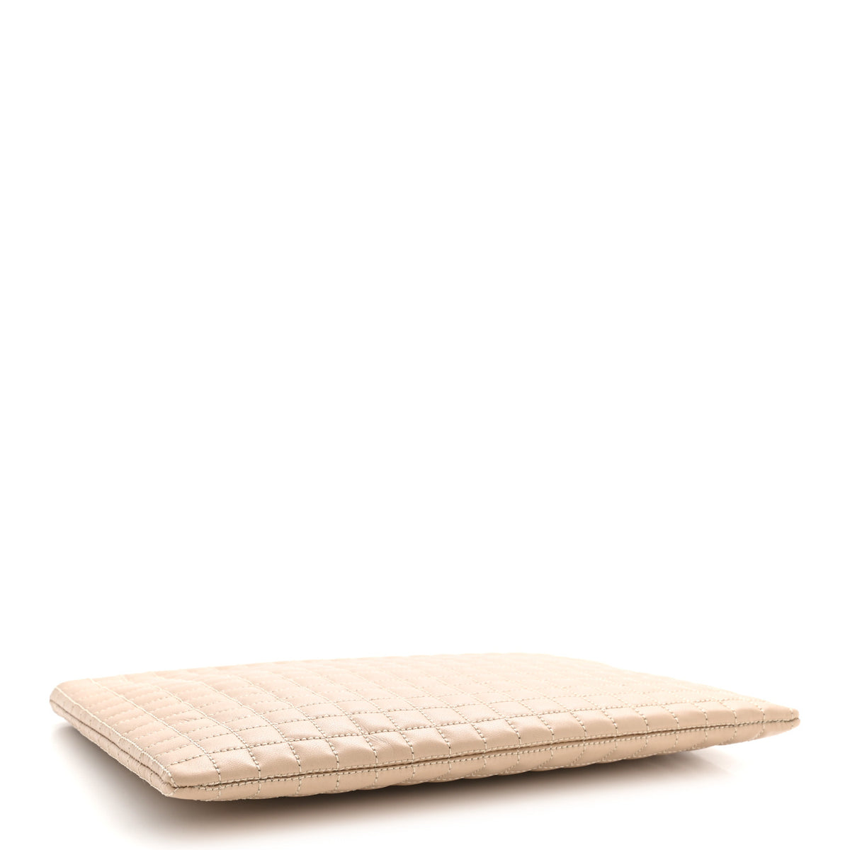 Celine Calfskin Quilted C Charm Pouch Nude 4 of 7