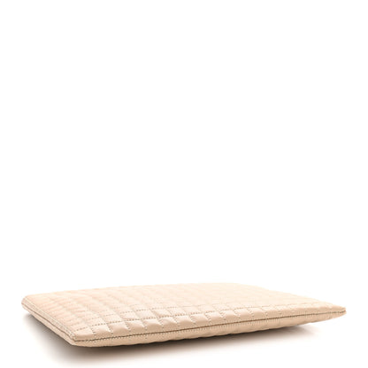 Celine Calfskin Quilted C Charm Pouch Nude 4 of 7