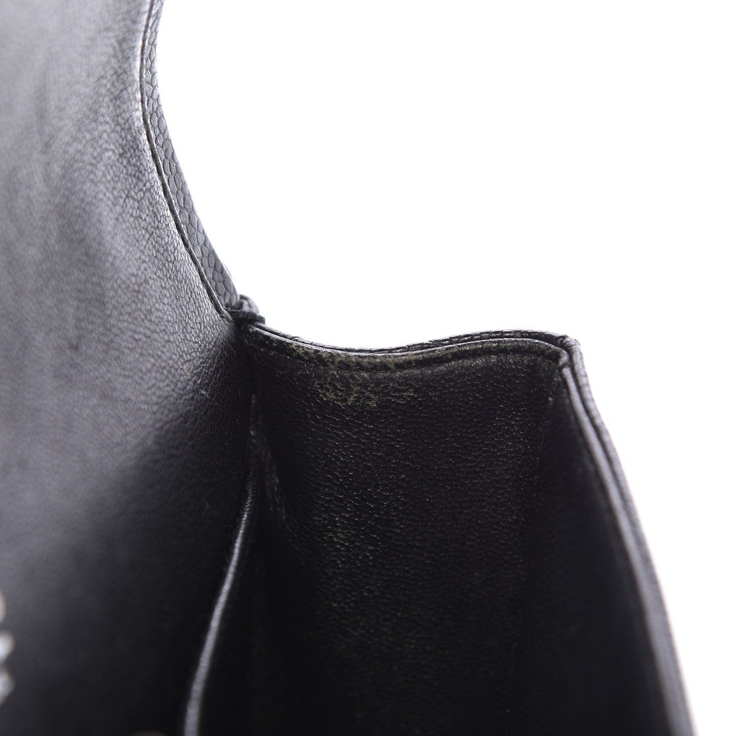 Caviar Quilted Small Double Flap Black