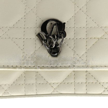 Christian Dior Calfskin Cannage Lady Dior Phone Pouch Latte 12 of 13