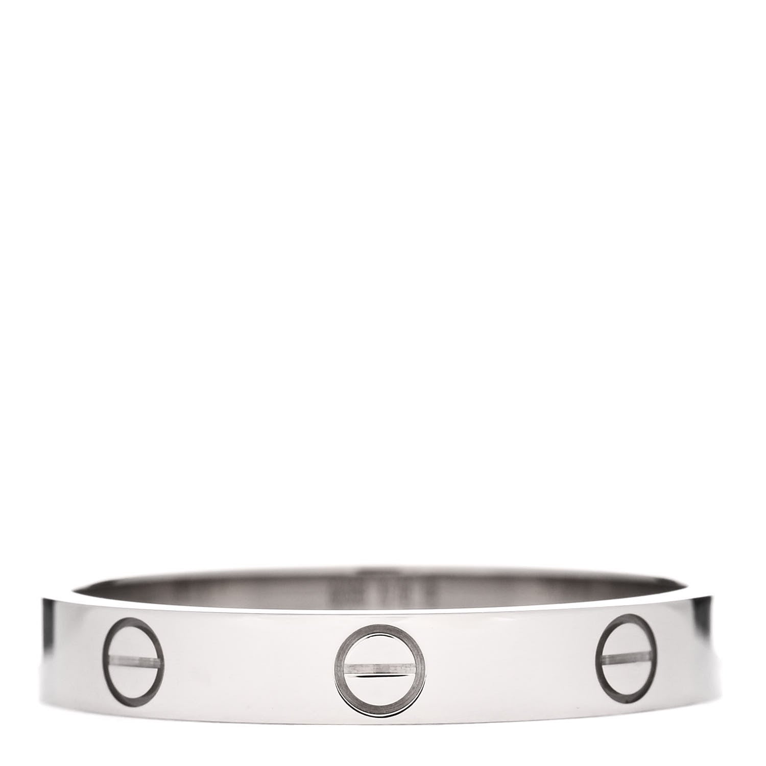 Cartier 18K White Gold 3.5mm LOVE Wedding Band Ring 64 10.75 3 of 4
