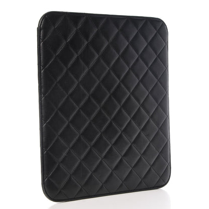 Chanel Lambskin Quilted iPad Case Black 3 of 11