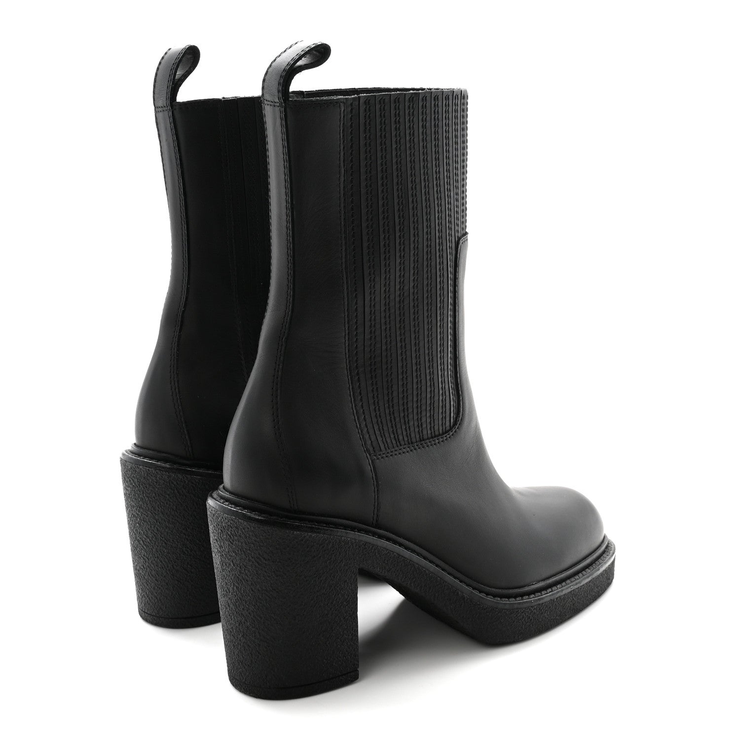Hermes Calfskin Donia 70 Ankle Boots 36 Black 5 of 9
