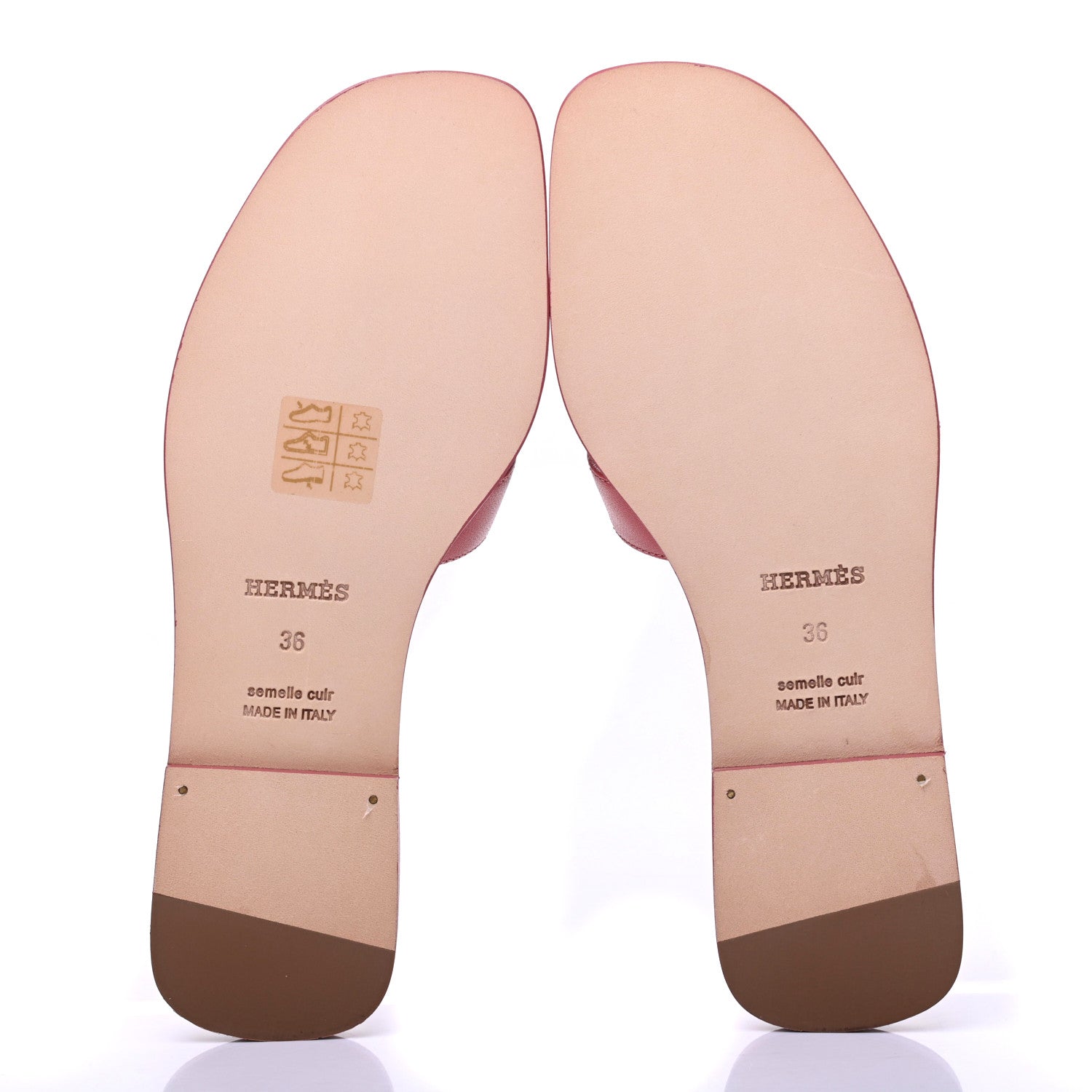 Hermes Chevre Oran Sandals 36 Rouge Blush 5 of 9