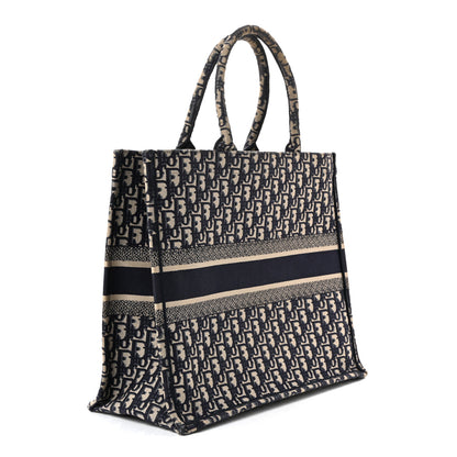Christian Dior Oblique Large Book Tote Blue Multicolor 3 of 10
