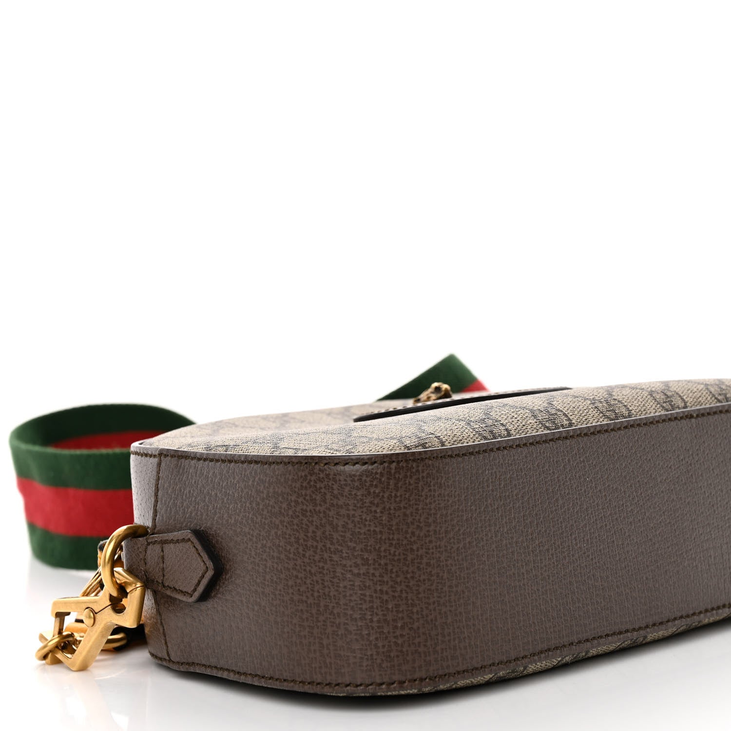 Gucci GG Supreme Monogram Web Neo Vintage Shoulder Bag Beige New Acero Crop 10 of 11