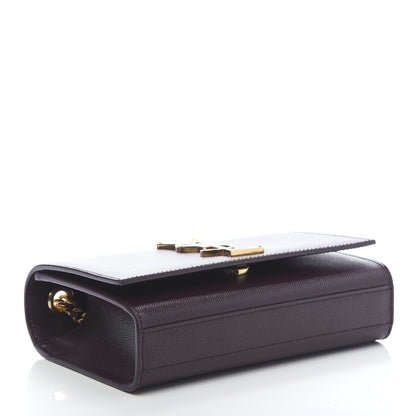 Saint Laurent Grain De Poudre Small Monogram Kate Satchel Armaranto 4 of 9
