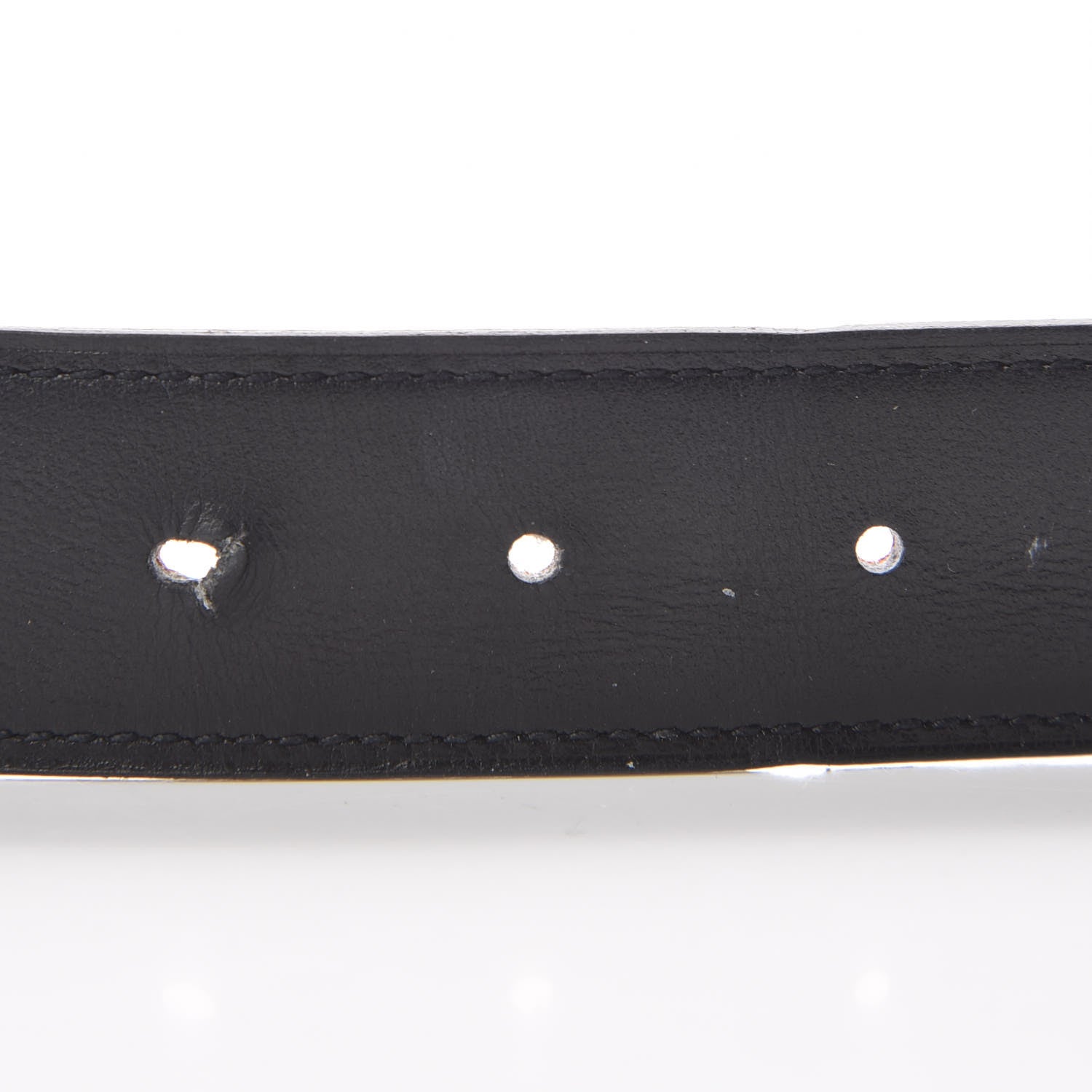 Hermes Box Togo 32mm H Belt 80 Black Orange 4 of 9
