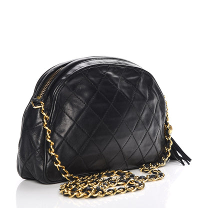 Chanel Lambskin Quilted Tassel Camera Case Black 3 of 9