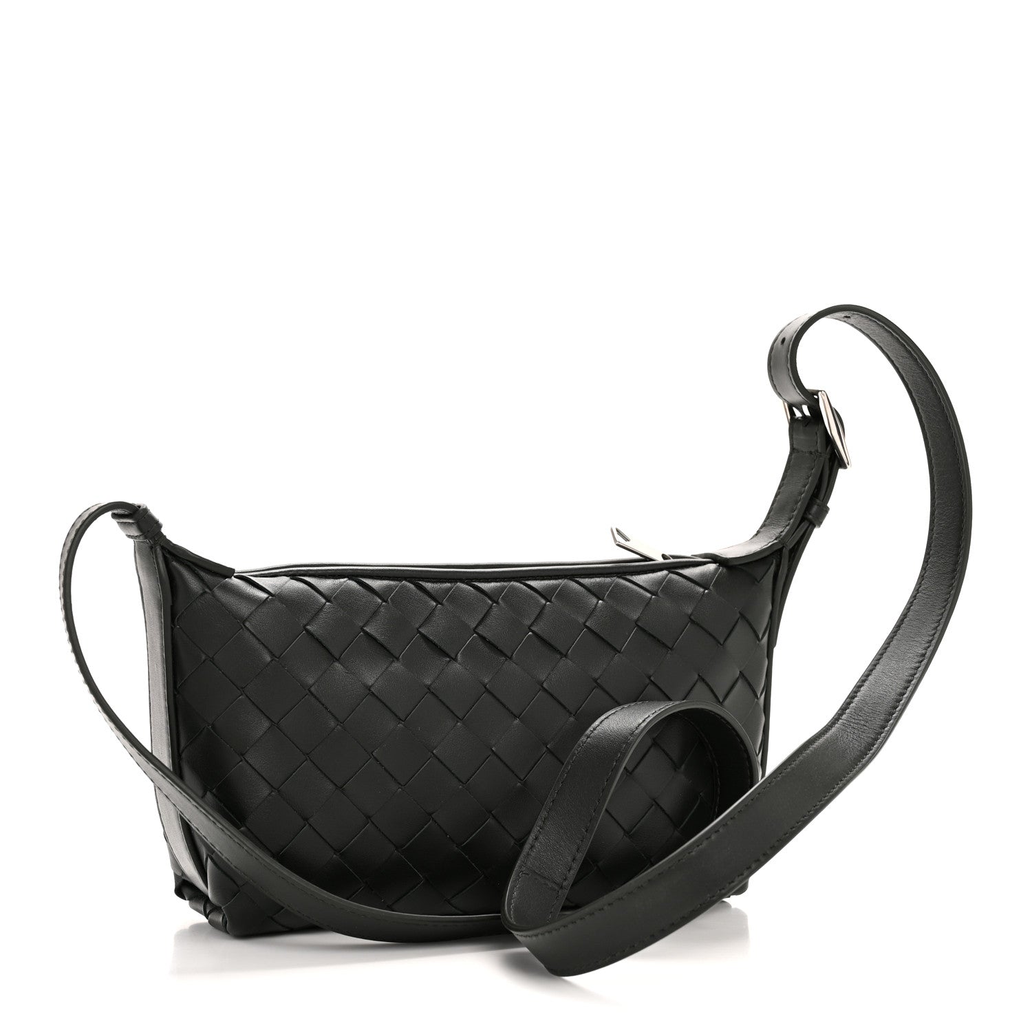 Bottega Veneta Calfskin Intrecciato Traveler Phone Pouch Dark Green 3 of 11