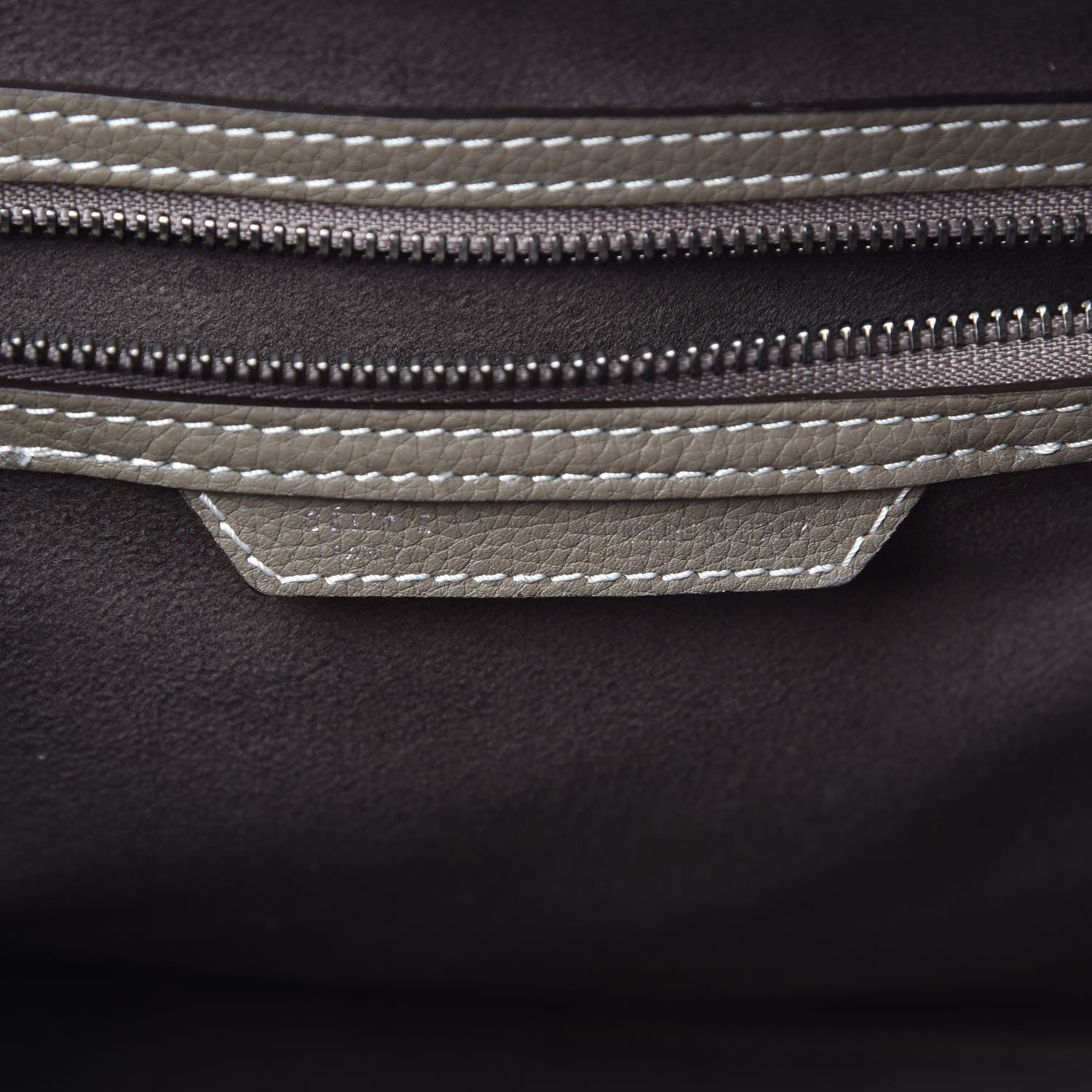 Celine Pebbled Calfskin Mini Luggage Souris 7 of 14