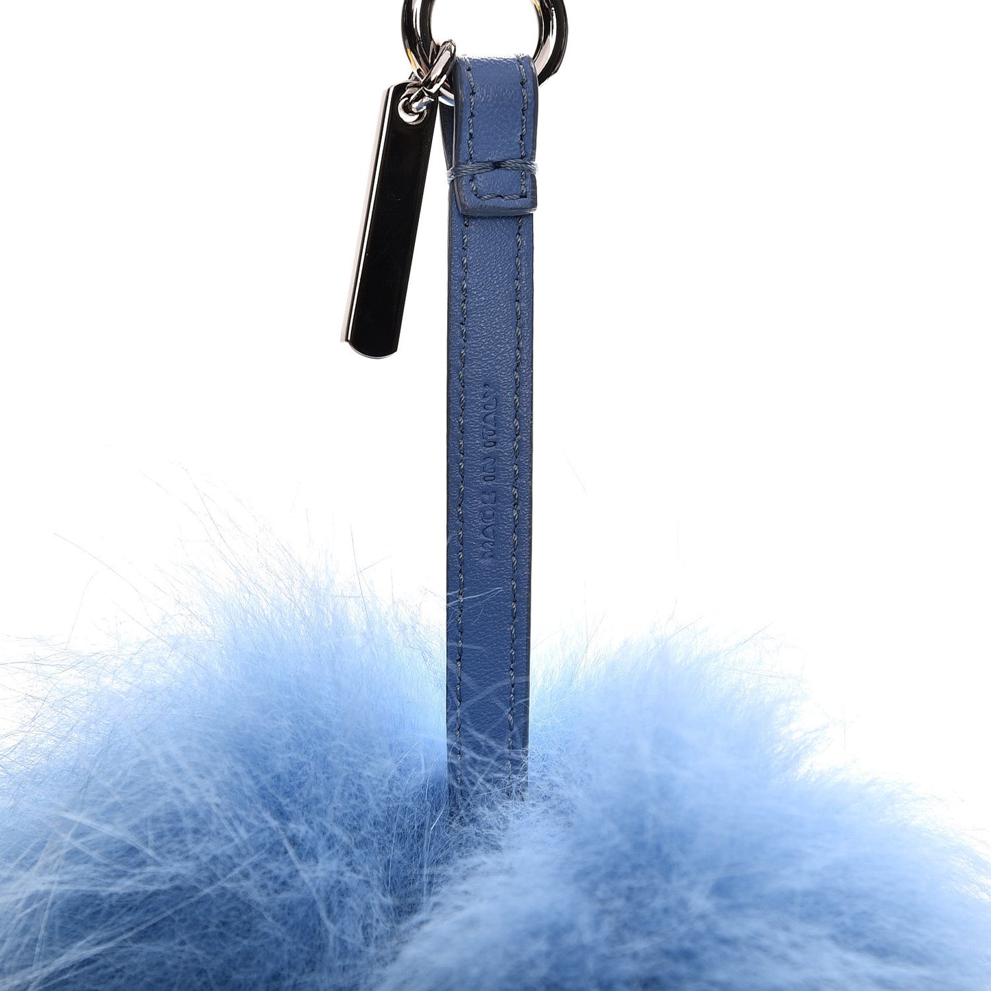 Fox Fur Shiny Nappa Bi-Color H ABCharm Bag Charm Nebula Testa Di Moro