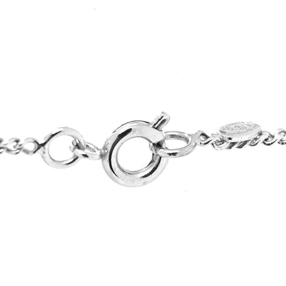 Chanel Enamel CC Necklace Black Silver 4 of 5