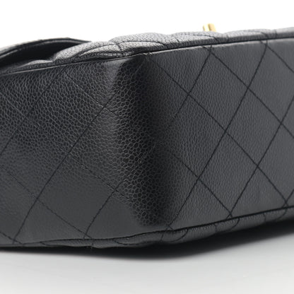 Chanel Caviar Quilted Jumbo Single Flap Black 7 of 16